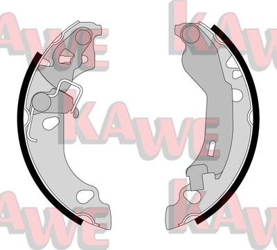 Kawe 08230 - Комплект тормозных колодок, барабанные autospares.lv