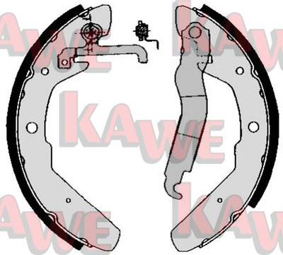 Kawe 03970 - Комплект тормозных колодок, барабанные autospares.lv