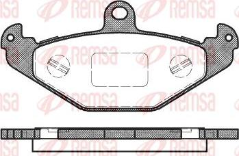 Kawe 0345 20 - Тормозные колодки, дисковые, комплект autospares.lv