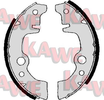 Kawe 03010 - Комплект тормозных колодок, барабанные autospares.lv