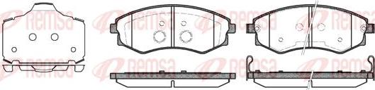 Kawe 0318 03 - Тормозные колодки, дисковые, комплект autospares.lv