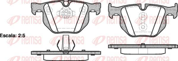 Kawe 0381 61 - Тормозные колодки, дисковые, комплект autospares.lv