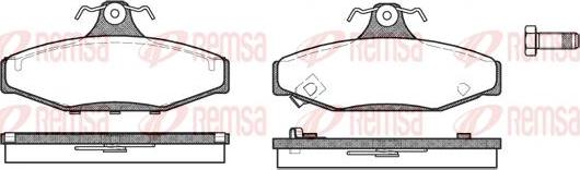 Kawe 0335 02 - Тормозные колодки, дисковые, комплект autospares.lv