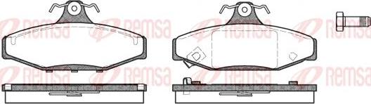 Kawe 0335 12 - Тормозные колодки, дисковые, комплект autospares.lv