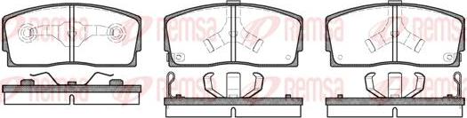 Kawe 0254 02 - Тормозные колодки, дисковые, комплект autospares.lv