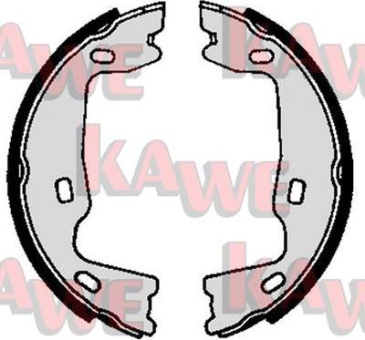 Kawe 02570 - Комплект тормозов, ручник, парковка autospares.lv