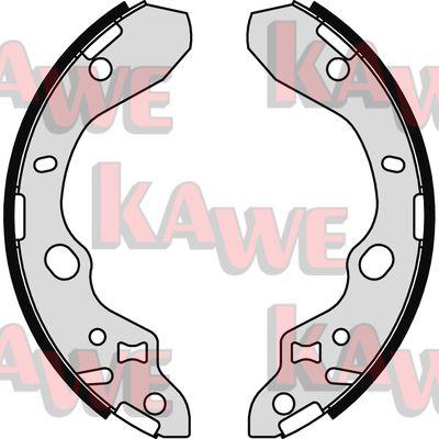 Kawe 07910 - Комплект тормозных колодок, барабанные autospares.lv