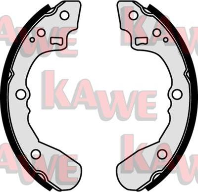 Kawe 07440 - Комплект тормозных колодок, барабанные autospares.lv