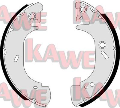 Kawe 07400 - Комплект тормозных колодок, барабанные autospares.lv