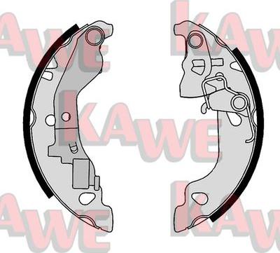 Kawe 07680 - Комплект тормозных колодок, барабанные autospares.lv