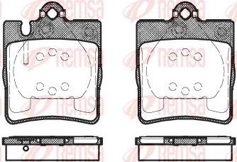 Kawe 0709 10 - Тормозные колодки, дисковые, комплект autospares.lv