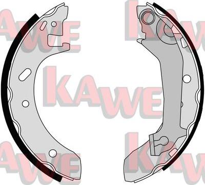 Kawe 07140 - Комплект тормозных колодок, барабанные autospares.lv