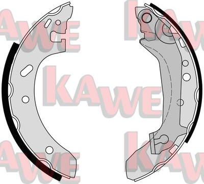 Kawe 07155 - Комплект тормозных колодок, барабанные autospares.lv