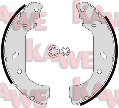 Kawe 07150 - Комплект тормозных колодок, барабанные autospares.lv