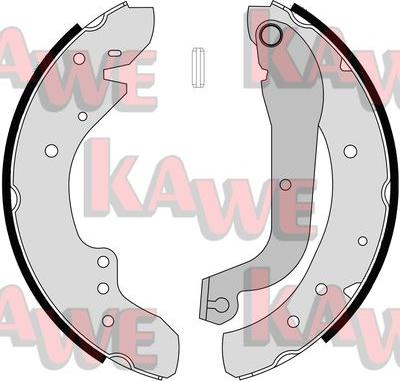 Kawe 07105 - Комплект тормозных колодок, барабанные autospares.lv