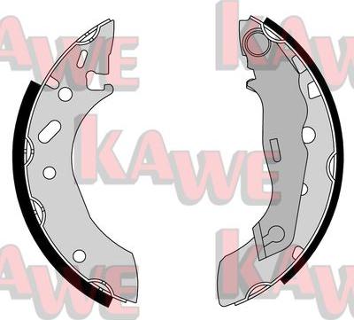 Kawe 07175 - Комплект тормозных колодок, барабанные autospares.lv