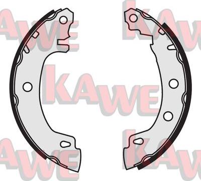 Kawe 07170 - Комплект тормозных колодок, барабанные autospares.lv