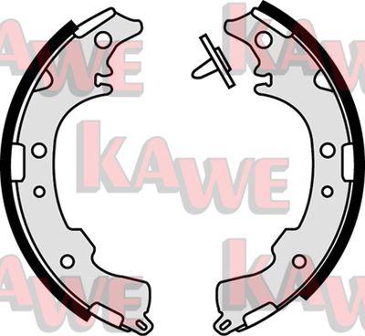 Kawe 07840 - Комплект тормозных колодок, барабанные autospares.lv