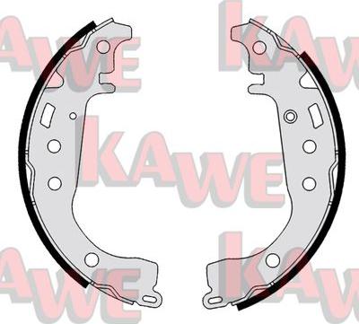 Kawe 07860 - Комплект тормозных колодок, барабанные autospares.lv