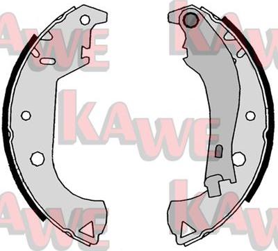 Kawe 07810 - Комплект тормозных колодок, барабанные autospares.lv