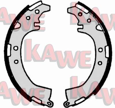 Kawe 07230 - Комплект тормозных колодок, барабанные autospares.lv