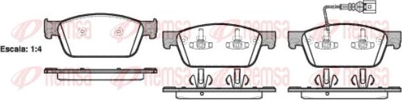 Kawe 1440 01 - Тормозные колодки, дисковые, комплект autospares.lv