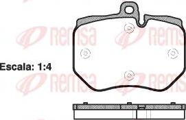 Roadhouse 21400 01 - Тормозные колодки, дисковые, комплект autospares.lv