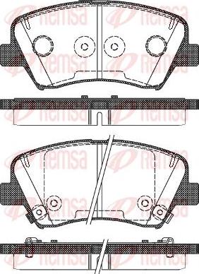 Vemo 581013VA90 - Тормозные колодки, дисковые, комплект autospares.lv