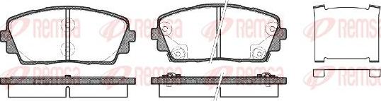 Kawe 1481 02 - Тормозные колодки, дисковые, комплект autospares.lv