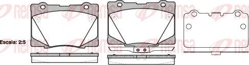 Kawe 1422 02 - Тормозные колодки, дисковые, комплект autospares.lv