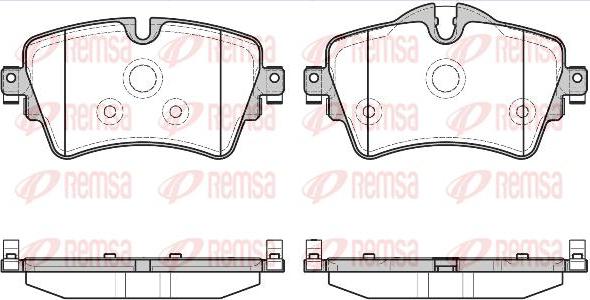 Kawe 1599 08 - Тормозные колодки, дисковые, комплект autospares.lv