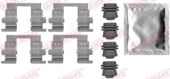 Kawe 109-0013 - Комплектующие для колодок дискового тормоза autospares.lv