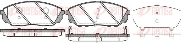 Kawe 1041 12 - Тормозные колодки, дисковые, комплект autospares.lv