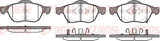 Kawe 1054 02 - Тормозные колодки, дисковые, комплект autospares.lv