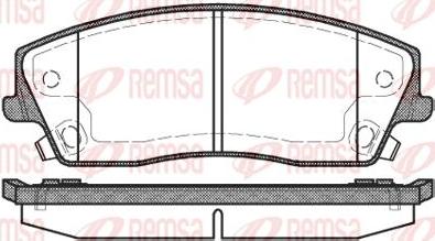 Kawe 1126 08 - Тормозные колодки, дисковые, комплект autospares.lv