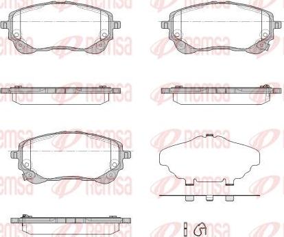 Kawe 1858 02 - Тормозные колодки, дисковые, комплект autospares.lv