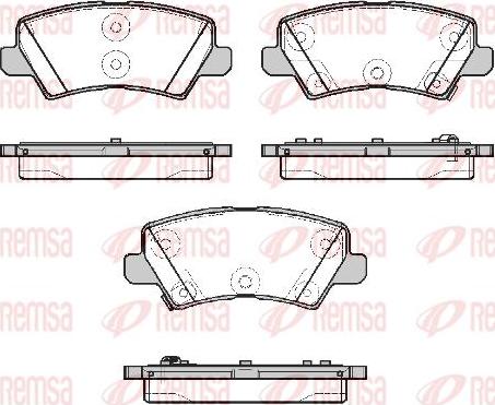 Kawe 1804 02 - Тормозные колодки, дисковые, комплект autospares.lv