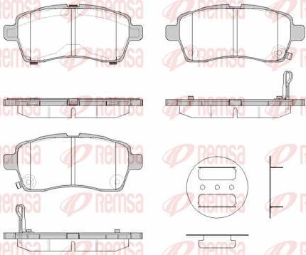 Kawe 183302 - Тормозные колодки, дисковые, комплект autospares.lv