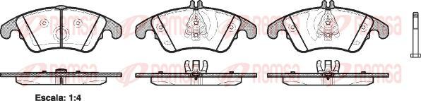 Kawe 1304 00 - Тормозные колодки, дисковые, комплект autospares.lv