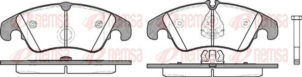 Kawe 1304 10 - Тормозные колодки, дисковые, комплект autospares.lv