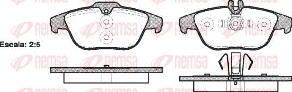 Kawe 1305 00 - Тормозные колодки, дисковые, комплект autospares.lv