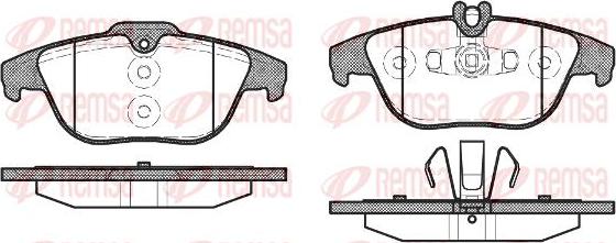 Kawe 1305 20 - Тормозные колодки, дисковые, комплект autospares.lv