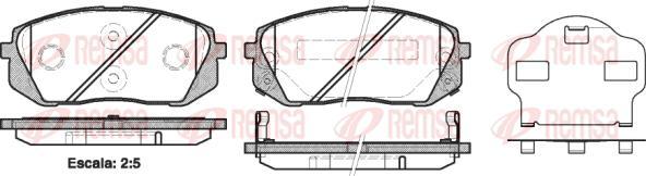 Kawe 1302 02 - Тормозные колодки, дисковые, комплект autospares.lv