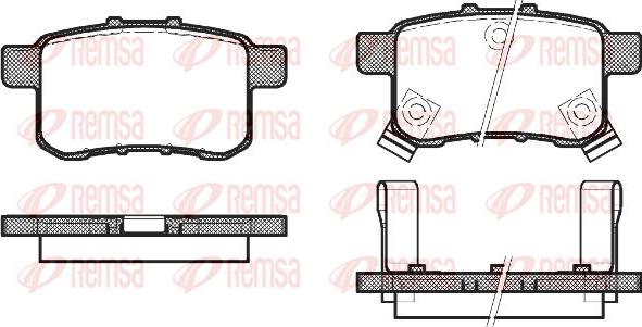 Kawe 1332 02 - Тормозные колодки, дисковые, комплект autospares.lv