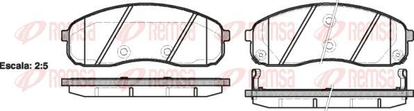 Kawe 1244 02 - Тормозные колодки, дисковые, комплект autospares.lv