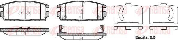 Kawe 1260 12 - Тормозные колодки, дисковые, комплект autospares.lv