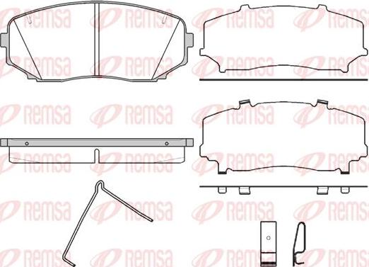 Kawe 1267 02 - Тормозные колодки, дисковые, комплект autospares.lv