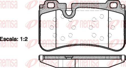 Kawe 1280 00 - Тормозные колодки, дисковые, комплект autospares.lv