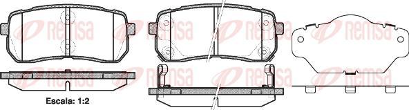 Kawe 1288 02 - Тормозные колодки, дисковые, комплект autospares.lv