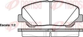 Kawe 1287 00 - Тормозные колодки, дисковые, комплект autospares.lv